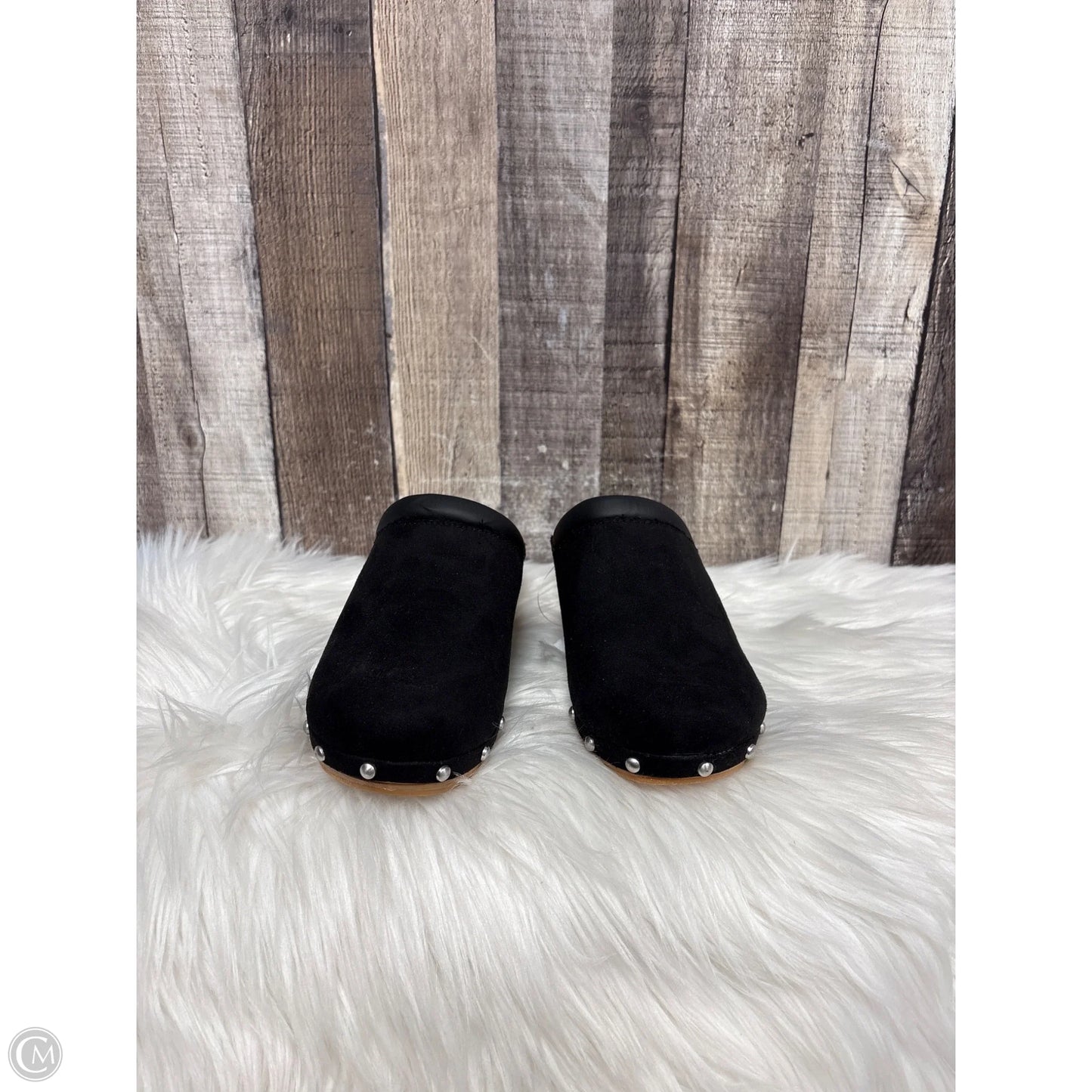 Shoes Heels Wedge By Ana In Black, Size: 6.5