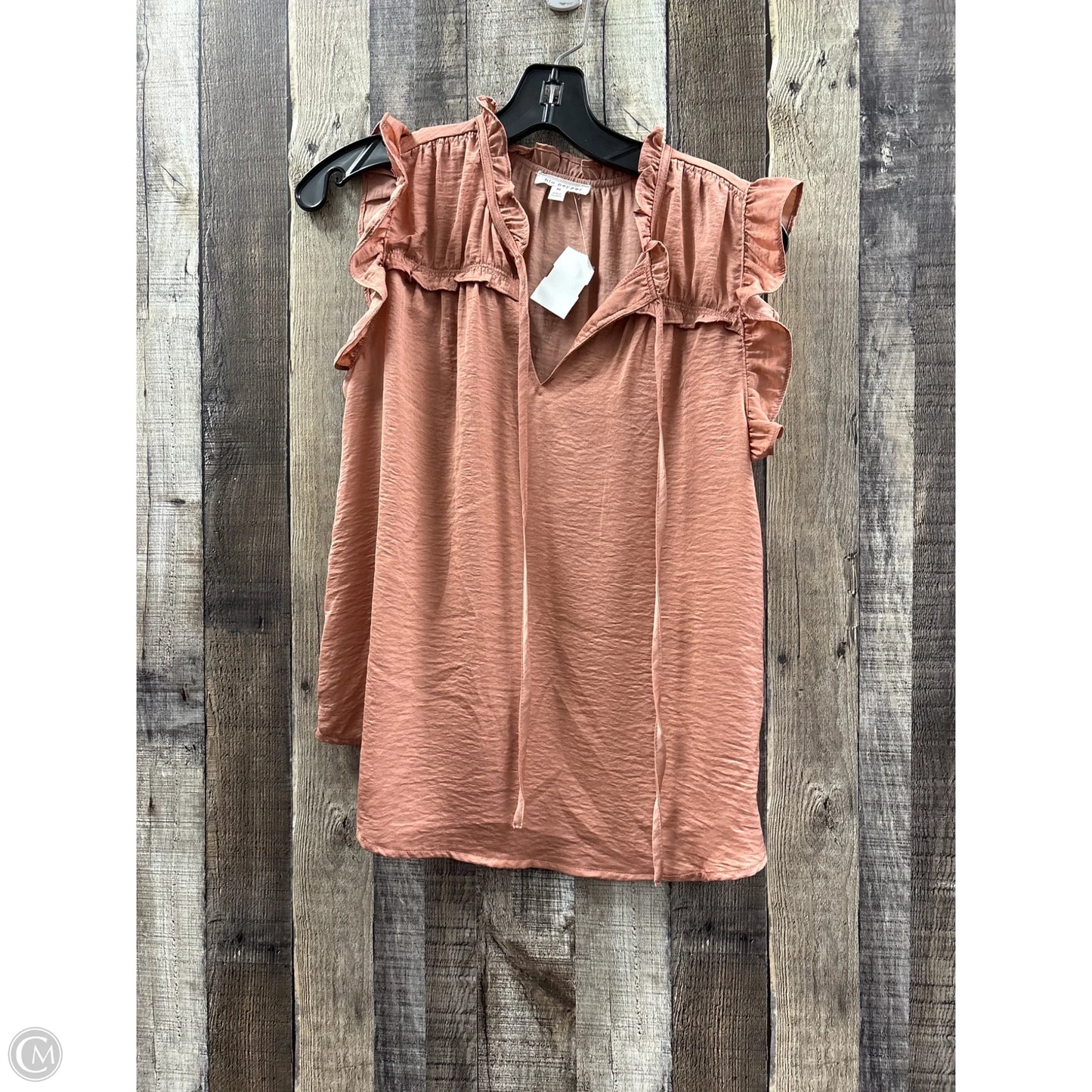 Top Sleeveless By Blu Pepper In Brown, Size: M