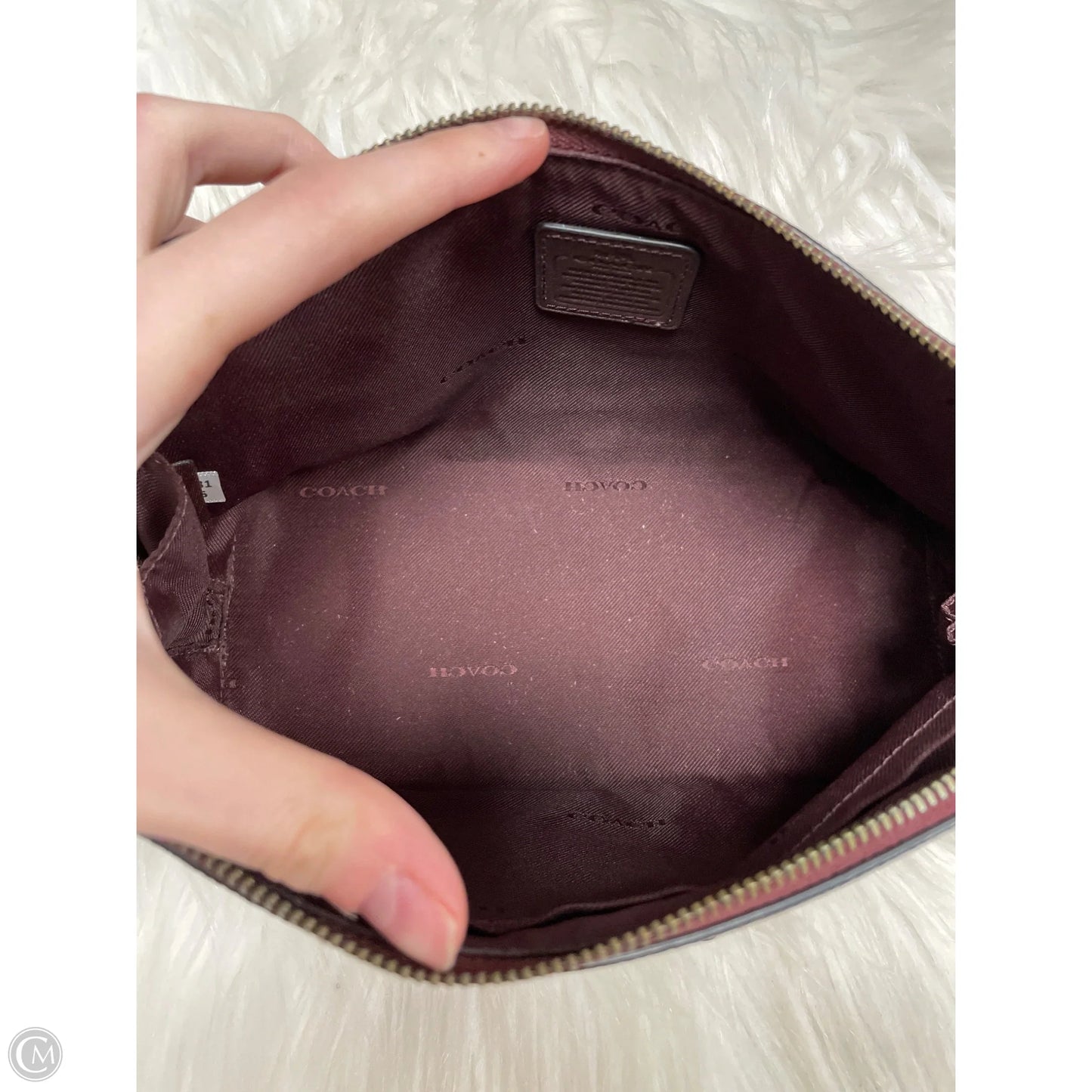Makeup Bag Designer By Coach, Size: Medium