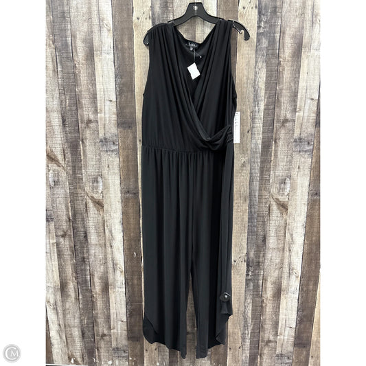 Jumpsuit By Nicole Miller In Black, Size: 3x