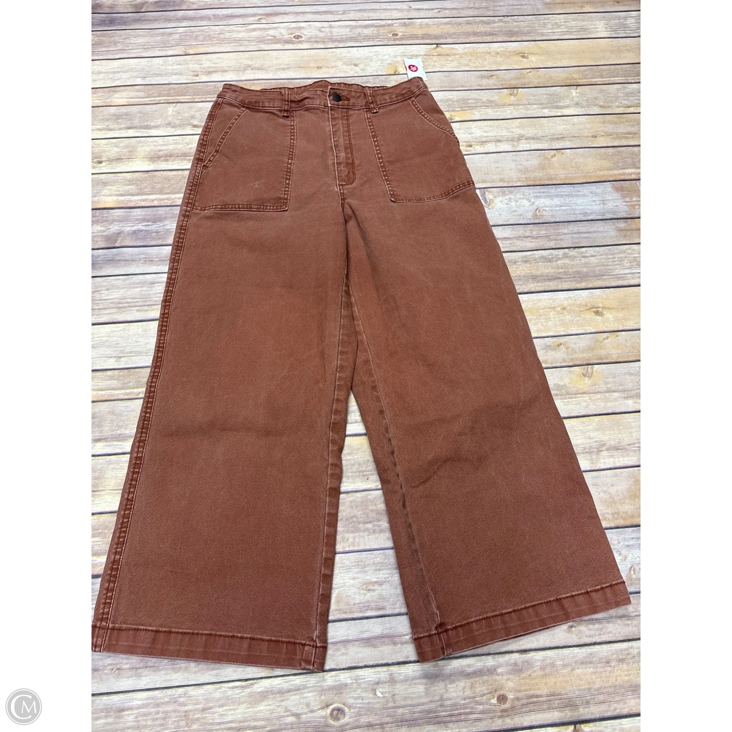 Jeans Wide Leg By Universal Thread In Brown, Size: 8