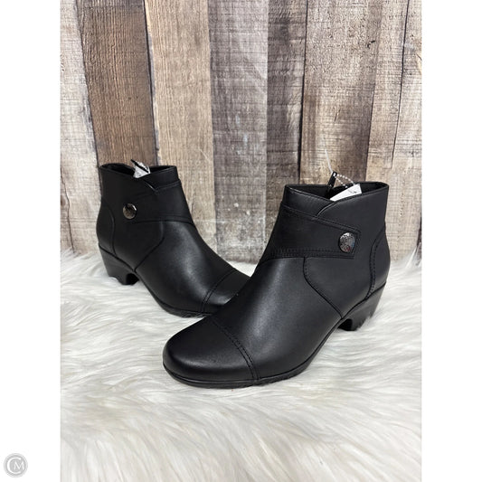 Boots Ankle Heels By Clarks In Black, Size: 7