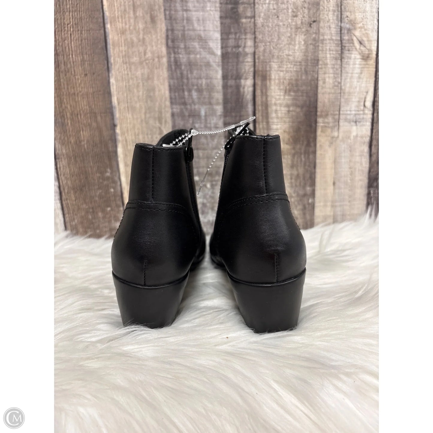 Boots Ankle Heels By Clarks In Black, Size: 7