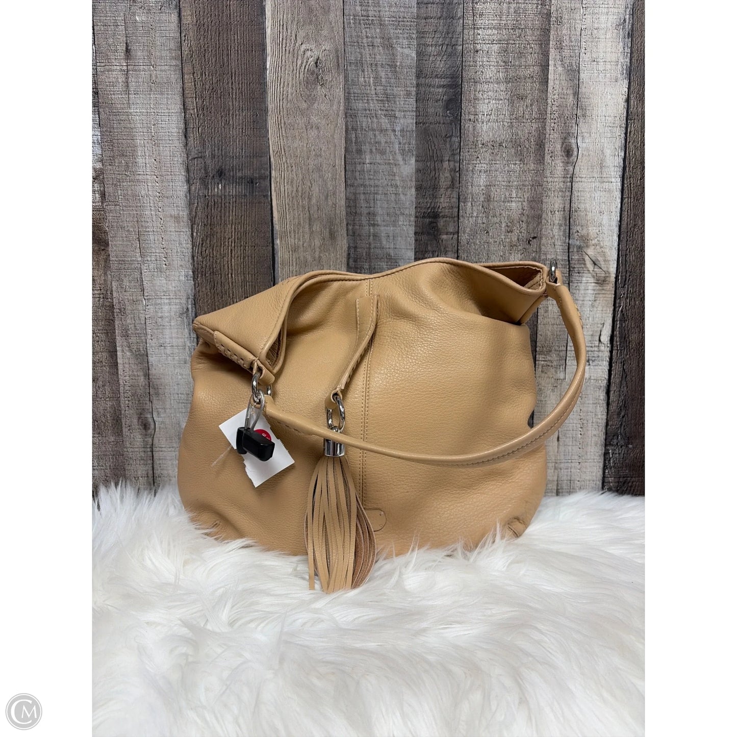 Handbag Leather By Lauren By Ralph Lauren, Size: Large
