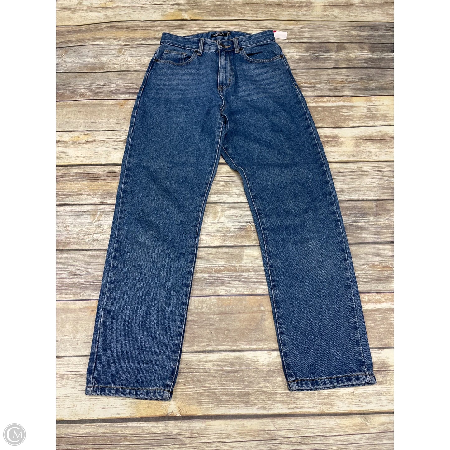 Jeans Straight By Nasty Gal In Blue Denim, Size: 4