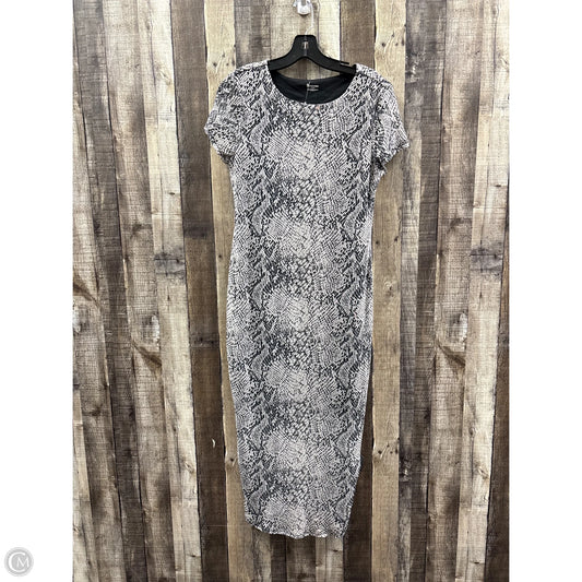 Dress Casual Maxi By No Boundaries In Snakeskin Print, Size: L