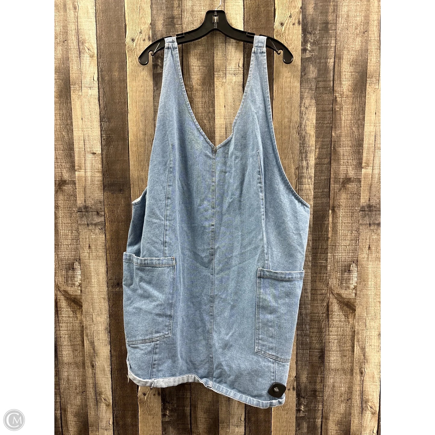 Shortalls By Oddi In Blue Denim, Size: 3x