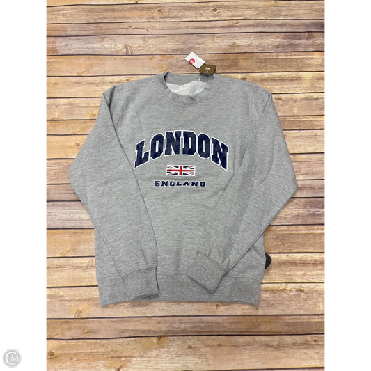 Sweatshirt Crewneck By Cmf In Grey, Size: S