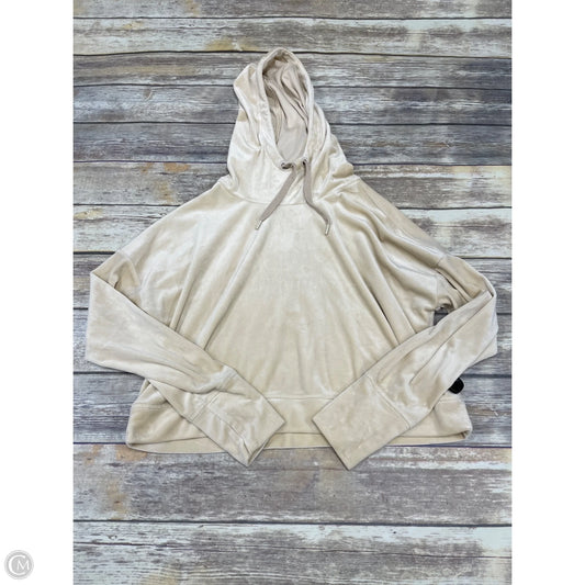 Sweatshirt Hoodie By Offline In Beige, Size: M