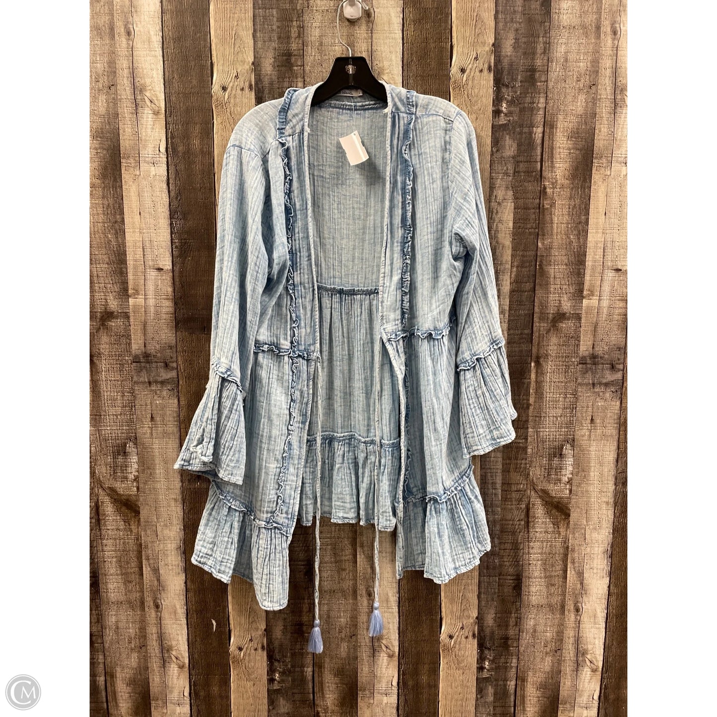 Cardigan By Blue Island In Blue, Size: L