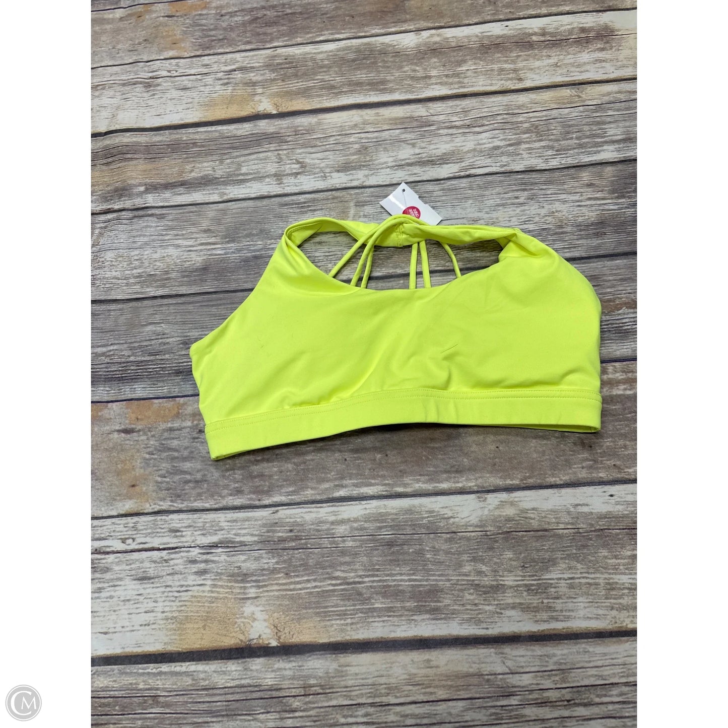 Athletic Bra By Cmf In Yellow, Size: S