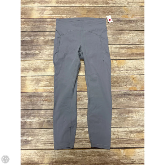 Athletic Leggings By Lululemon In Silver, Size: 10