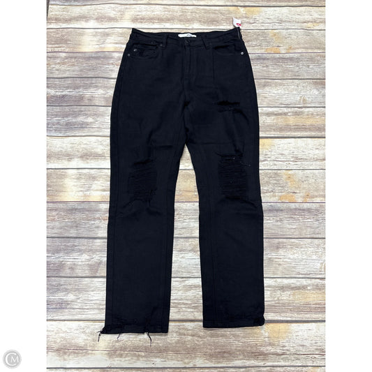 Jeans Skinny By Kancan In Black Denim, Size: 10