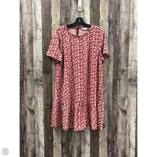 Dress Casual Short By Loft In Red, Size: L