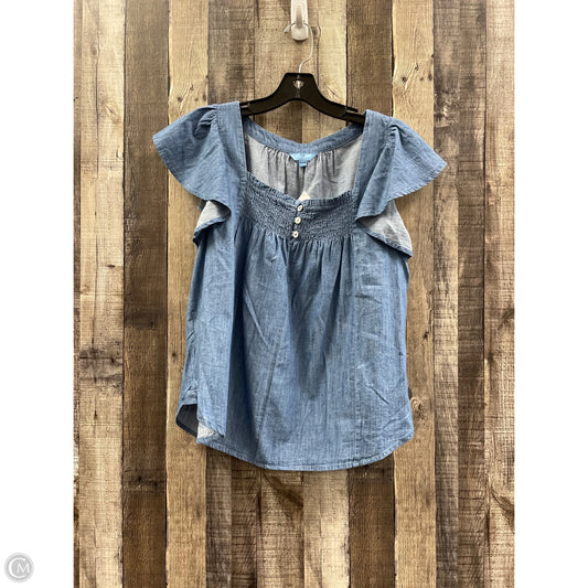 Top Short Sleeve By Draper James In Blue, Size: M