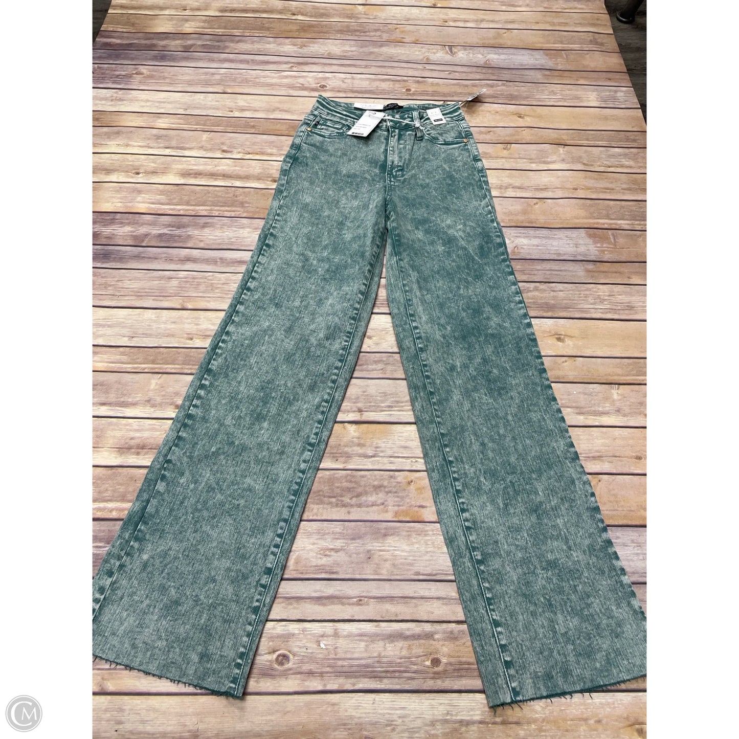 Jeans Boyfriend By Judy Blue In Green Denim, Size: 0