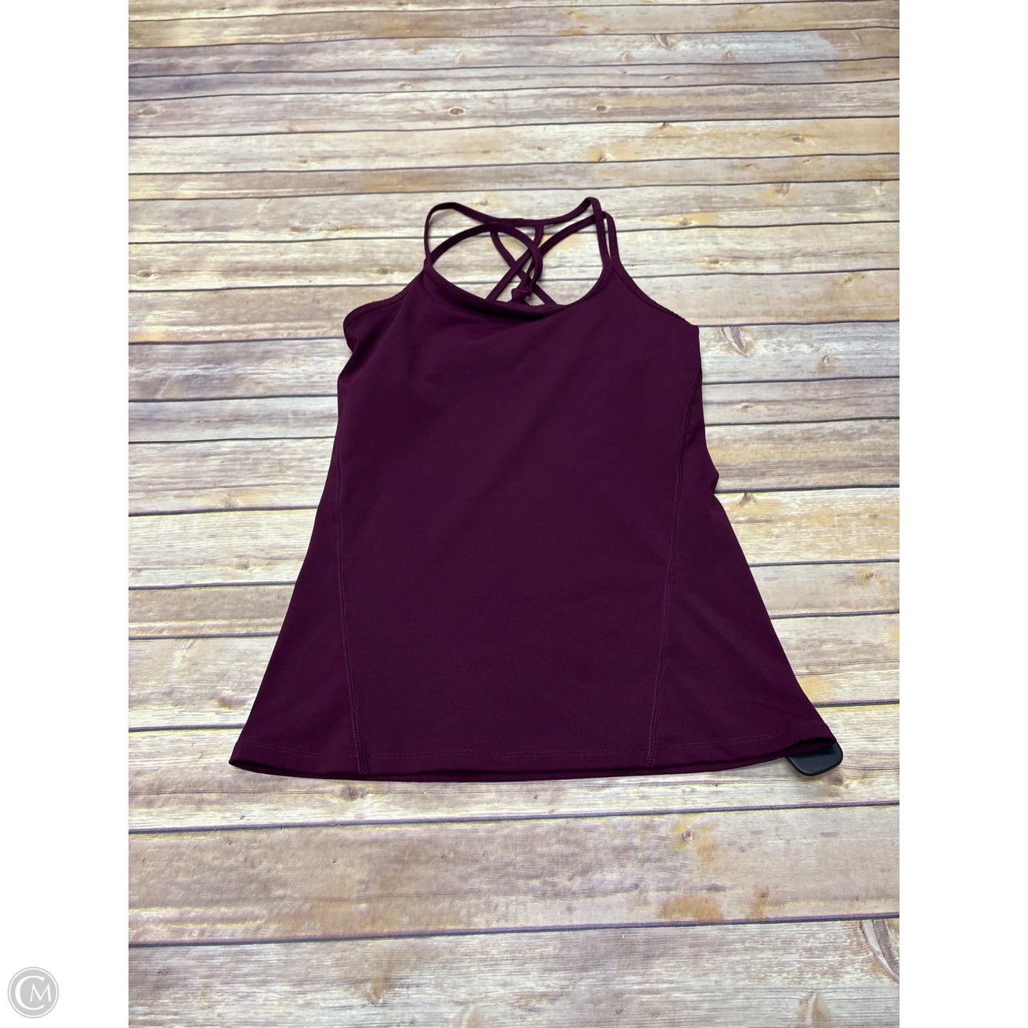 Athletic Tank Top By Gaiam In Maroon, Size: S