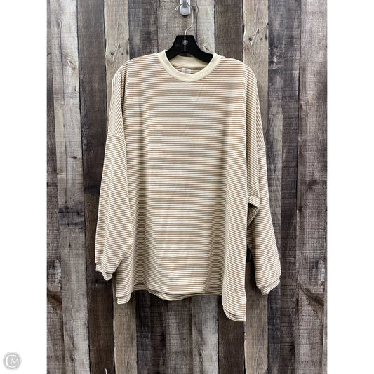 Top Long Sleeve By As Revival In Striped Pattern, Size: S