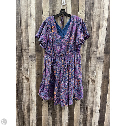Dress Casual Short By Cmf In Blue, Size: 2x