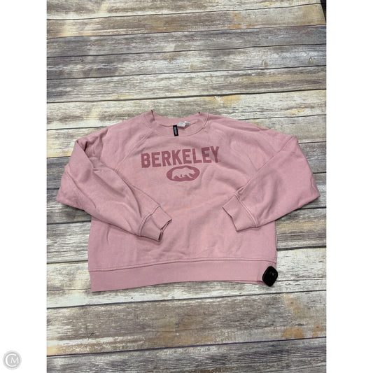 Sweatshirt Crewneck By Divided In Pink, Size: M