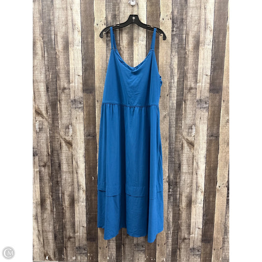 Athletic Dress By Athleta In Blue, Size: 2x