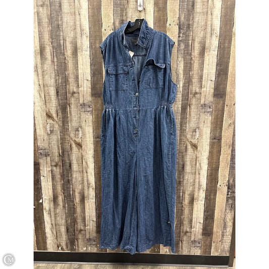 Jumpsuit By Torrid In Blue Denim, Size: 3x