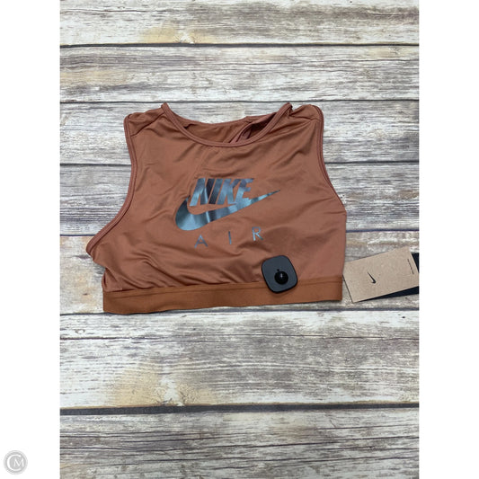 Athletic Bra By Nike In Brown, Size: M