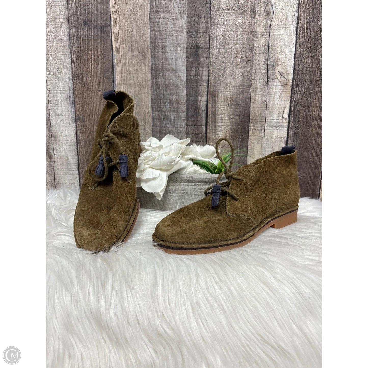 Shoes Flats By Hush Puppies In Green, Size: 8.5