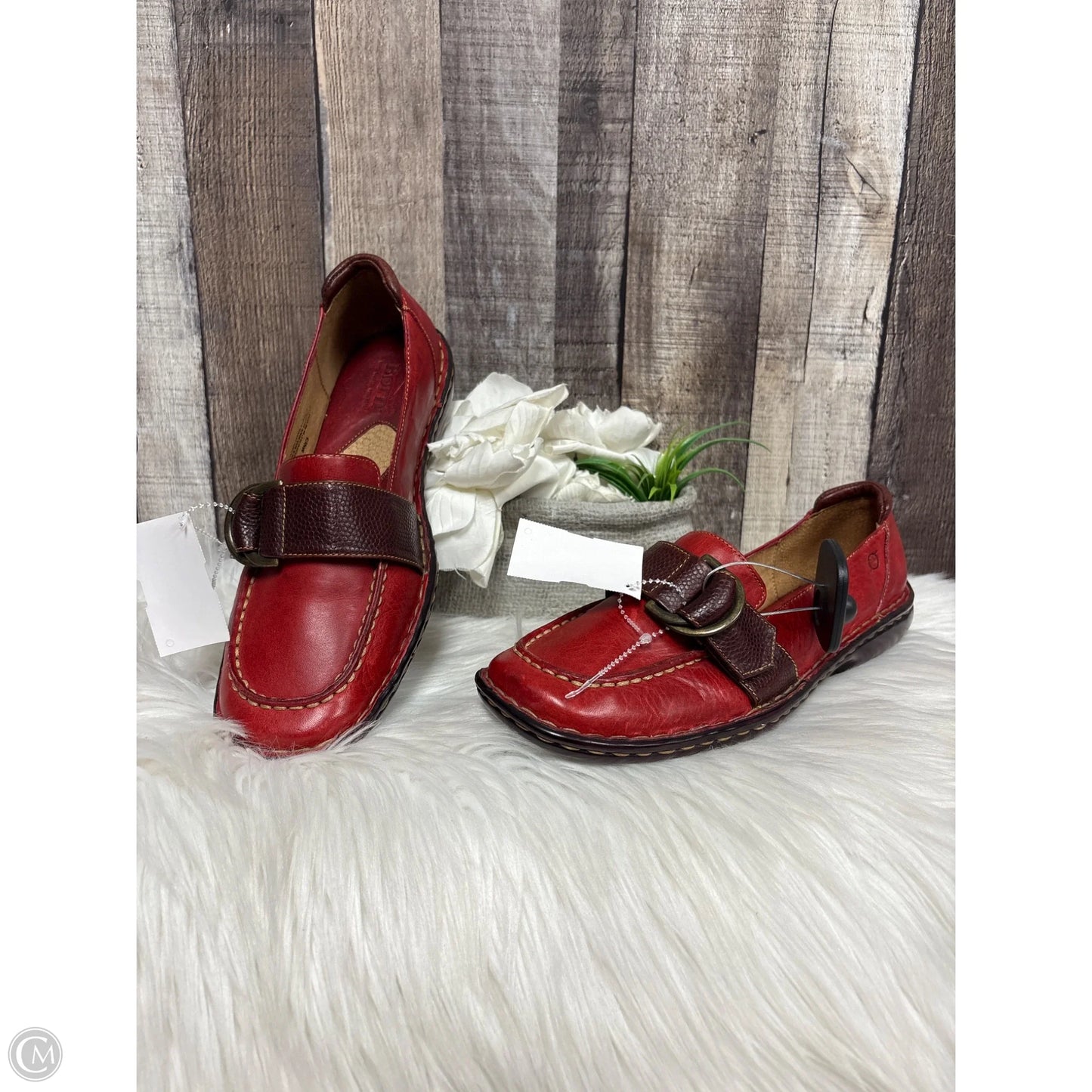 Shoes Flats By Born In Red, Size: 9