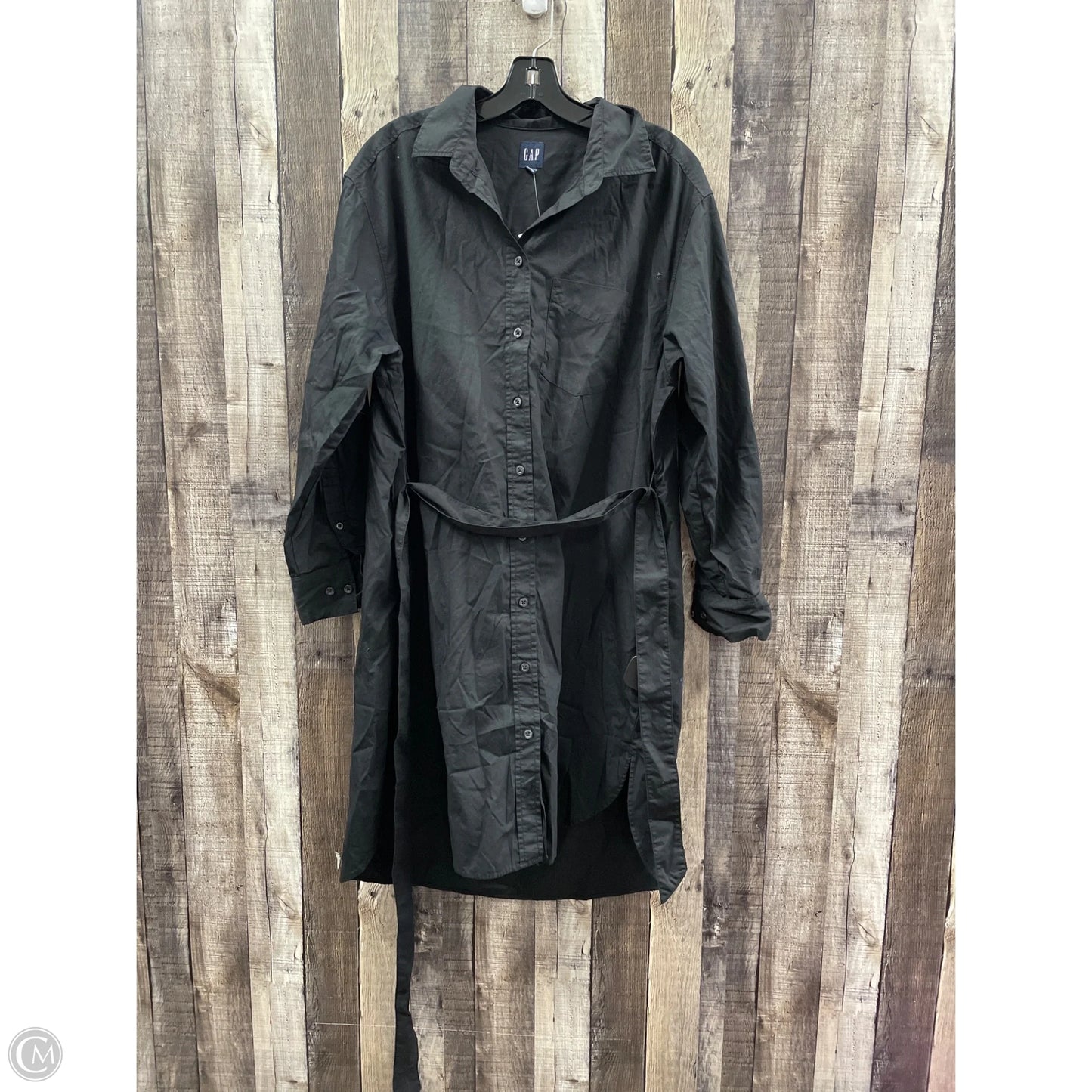Dress Casual Midi By Gap In Black, Size: M