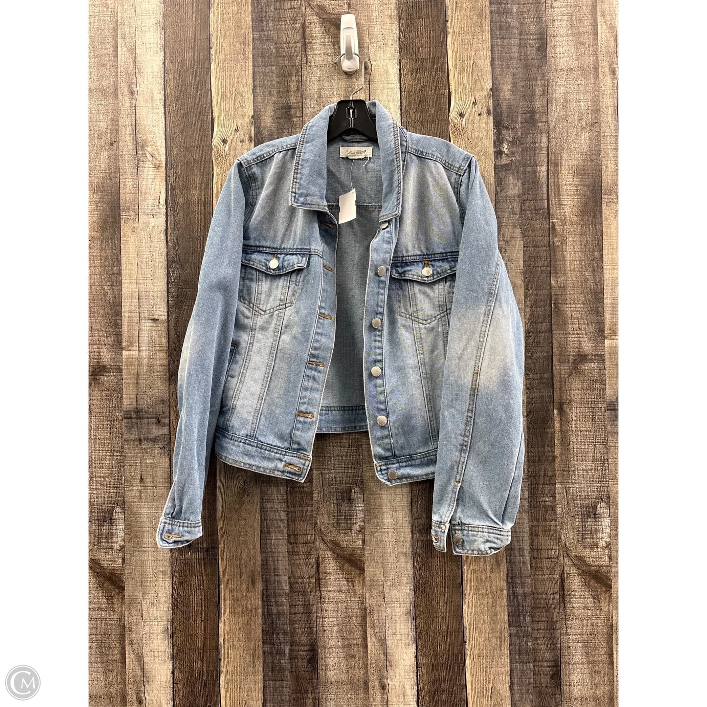Jacket Denim By Ci Sono In Blue Denim, Size: Xl