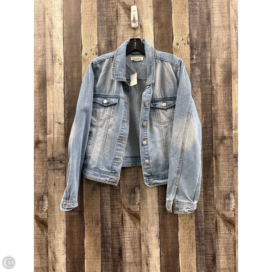 Jacket Denim By Ci Sono In Blue Denim, Size: Xl