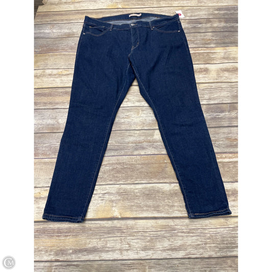 Jeans Skinny By Levis In Blue Denim, Size: 20