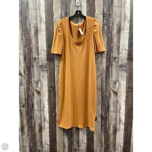 Dress Casual Maxi By Nine West In Tan, Size: Xl