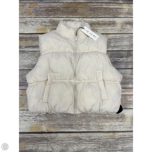 Vest Puffer & Quilted By Love Tree In Ivory, Size: L