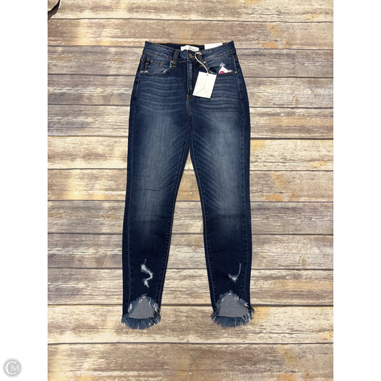 Jeans Skinny By Kancan In Blue Denim, Size: 4