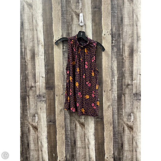 Top Sleeveless By Loft In Multi-colored, Size: Mp