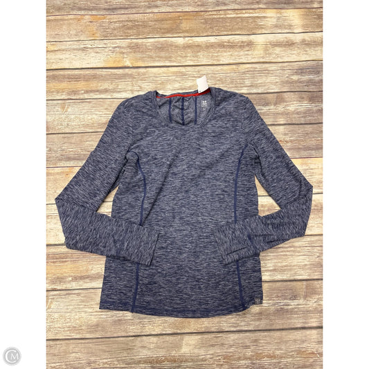Athletic Top Long Sleeve Crewneck By Title Nine In Blue, Size: M