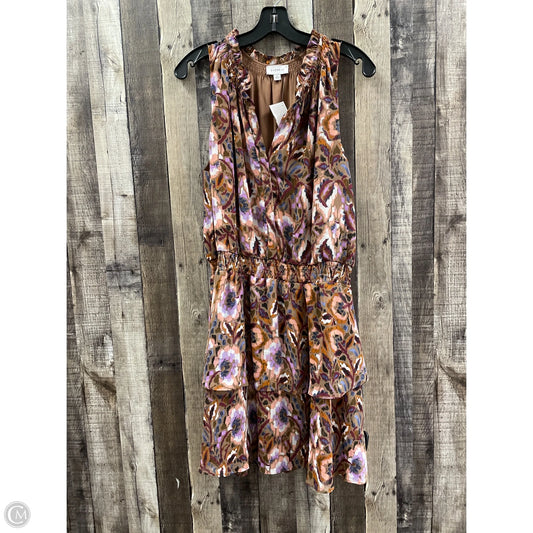 Dress Casual Midi By Evereve In Multi-colored, Size: L