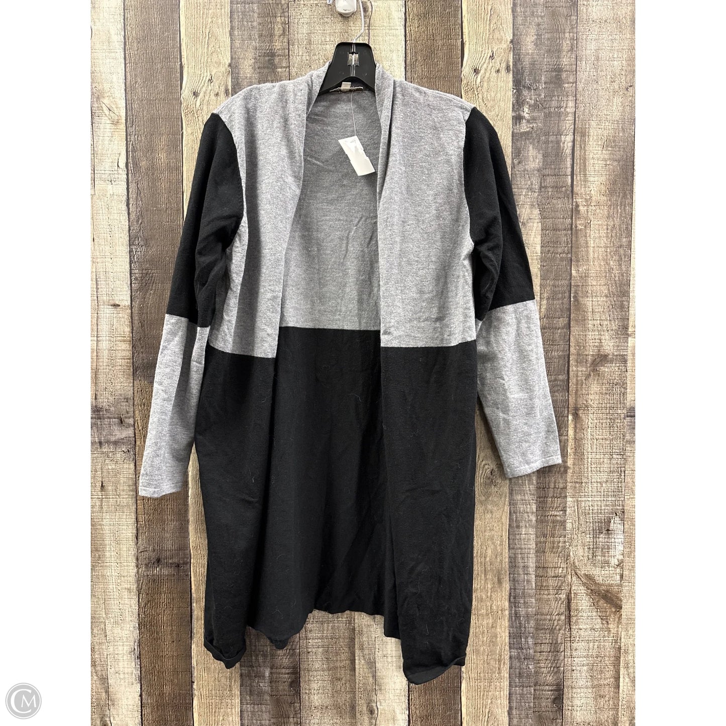Cardigan By Vila Milano In Black & Grey, Size: M