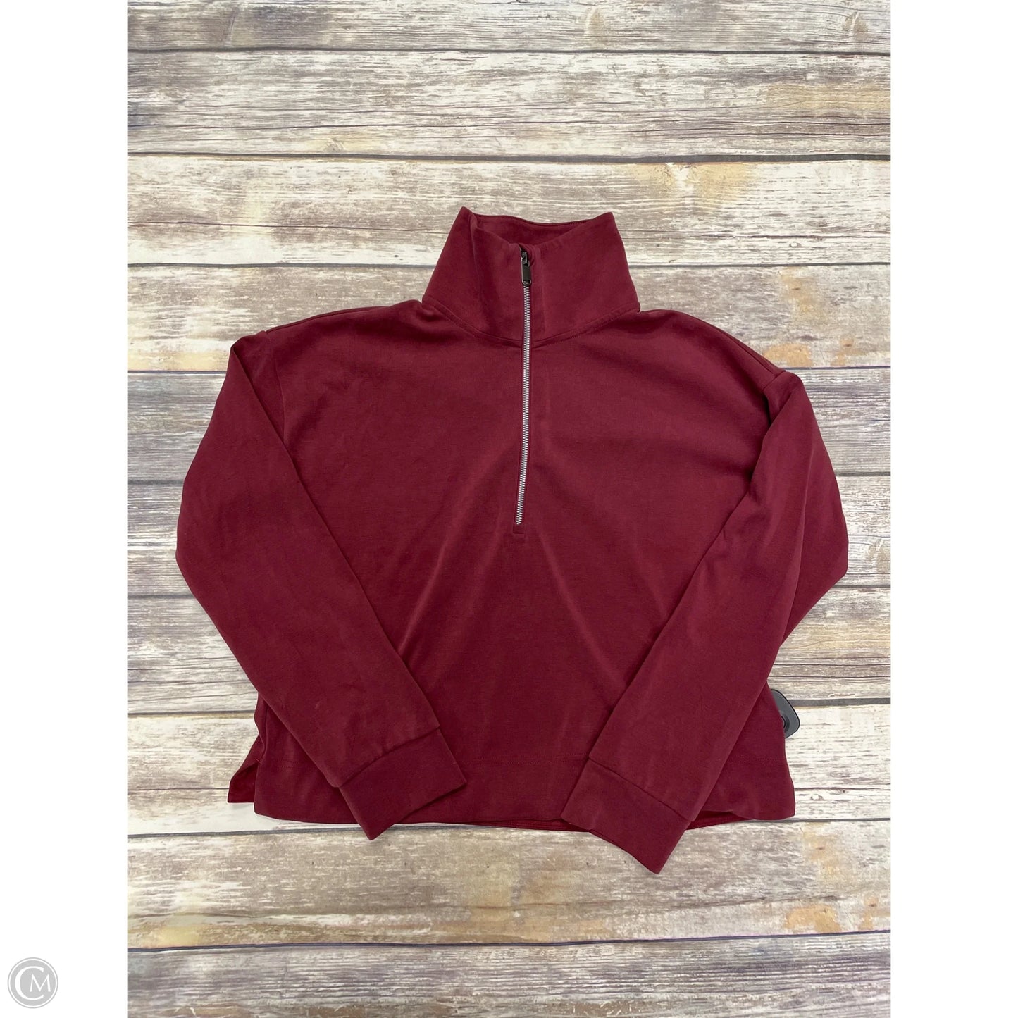 Athletic Jacket By Athleta In Maroon, Size: M