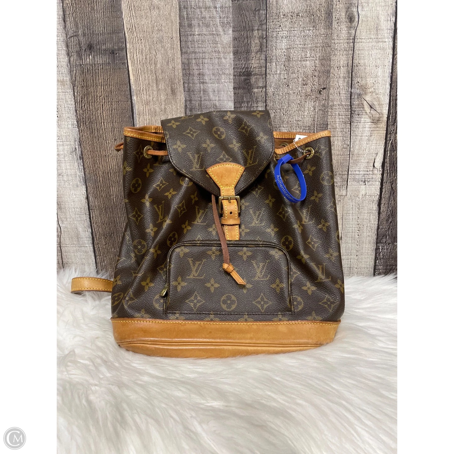 Backpack Luxury Designer By Louis Vuitton, Size: Medium