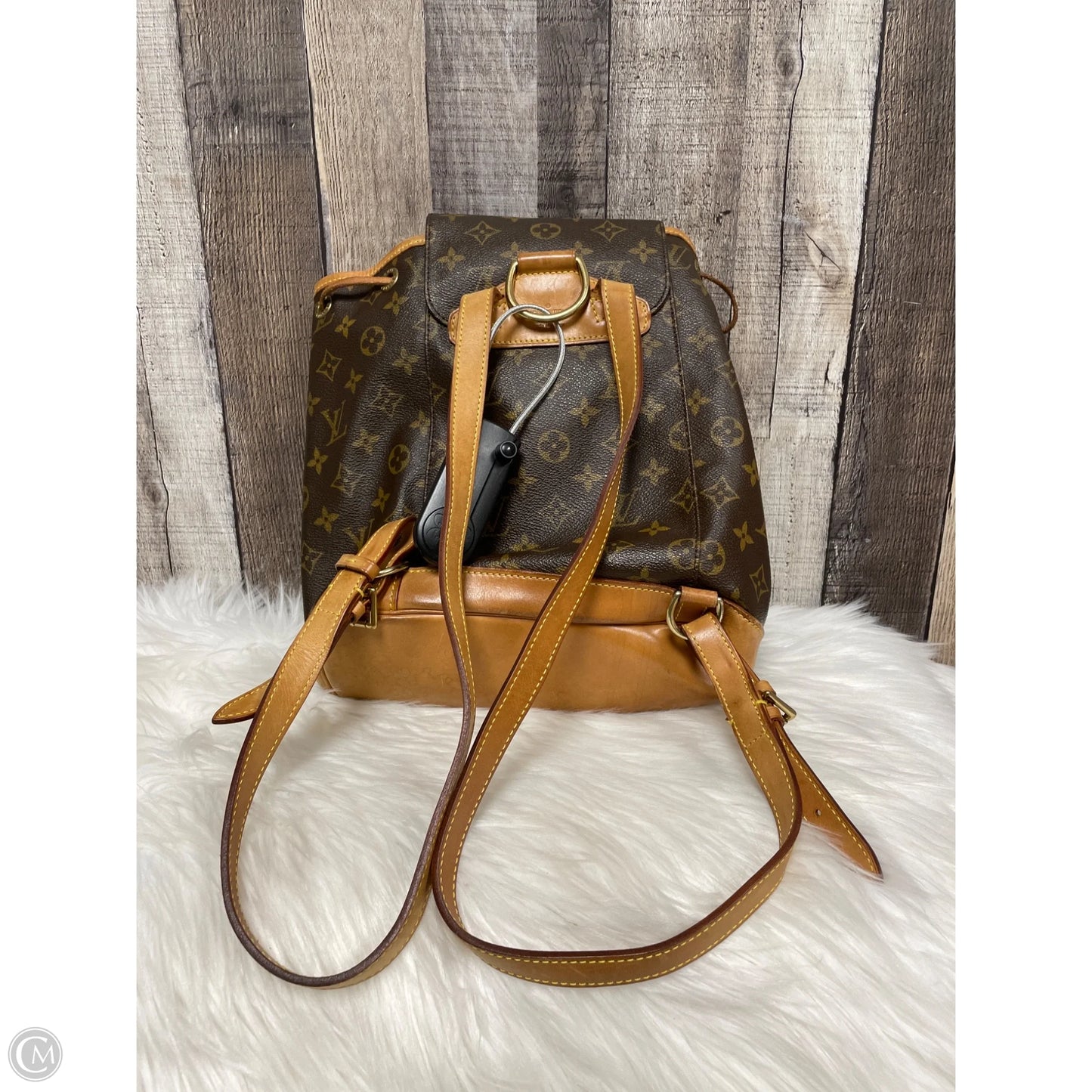Backpack Luxury Designer By Louis Vuitton, Size: Medium