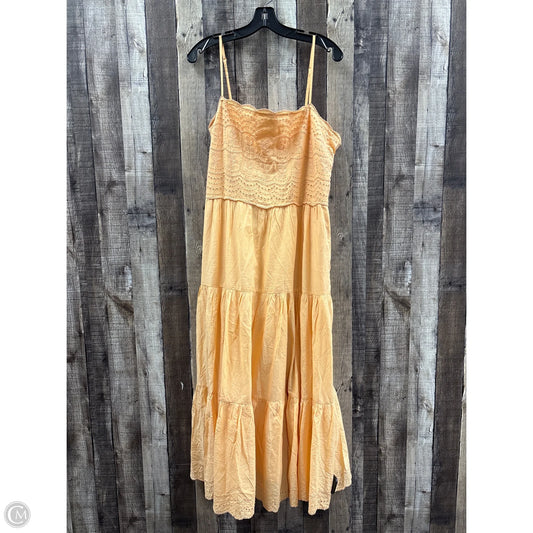 Dress Casual Maxi By American Eagle In Orange, Size: Xl