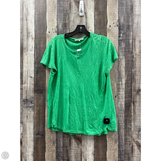 Top Short Sleeve By Frame In Green, Size: S