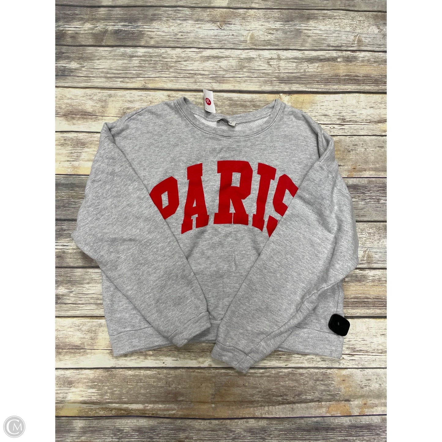 Sweatshirt Crewneck By Cme In Grey, Size: L