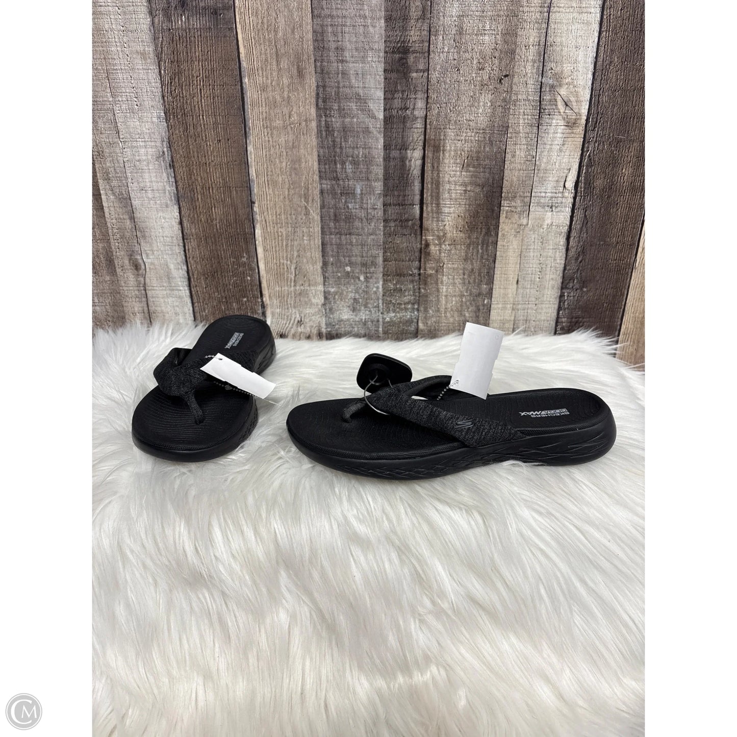 Sandals Flats By Skechers In Black, Size: 9