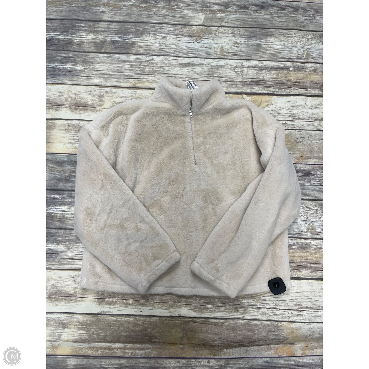 Jacket Faux Fur & Sherpa By A New Day In Beige, Size: S