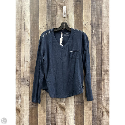 Top Long Sleeve By Cme In Navy, Size: M
