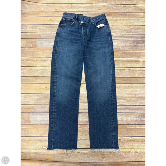Jeans Straight By Agolde In Blue Denim, Size: 2
